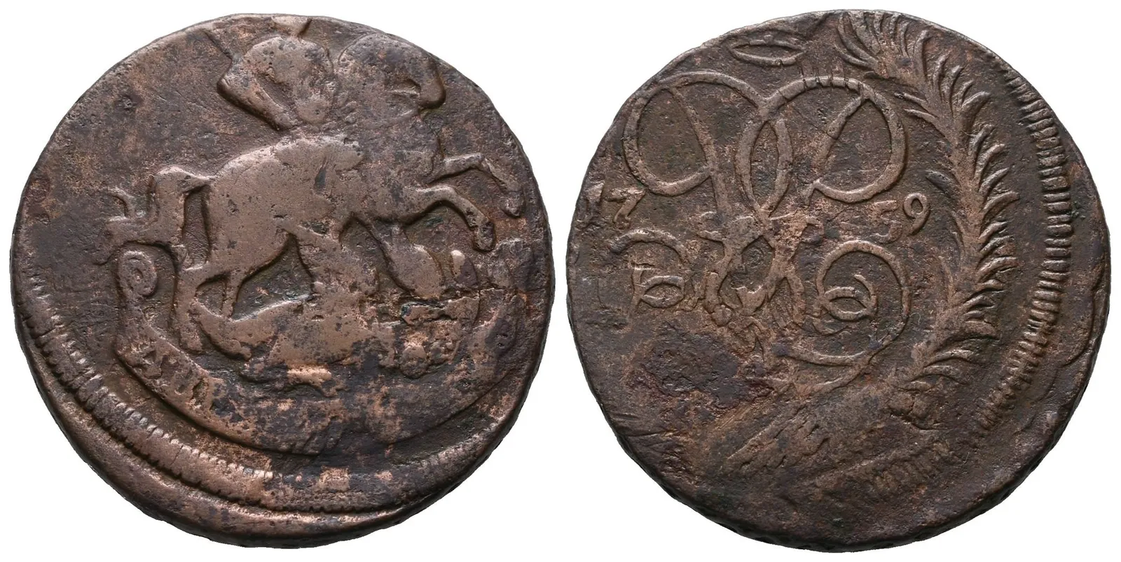 Rusko, 2 Kopějka 1759