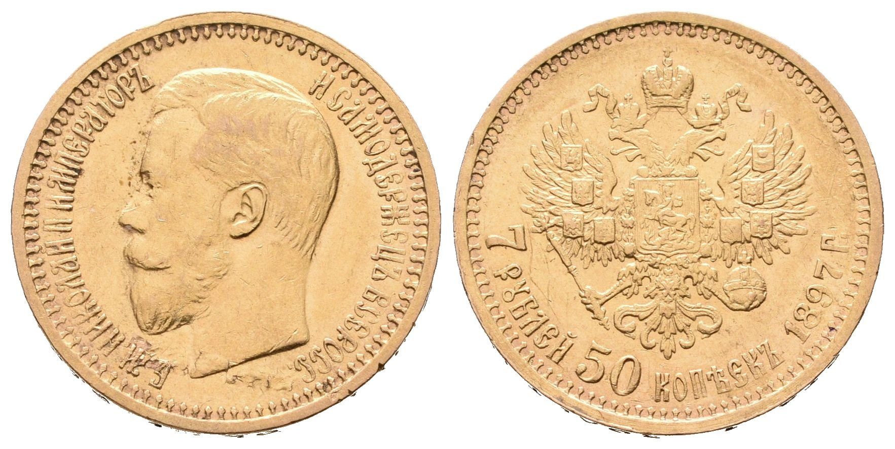 Rusko, 7,5 Rubl 1897 AG