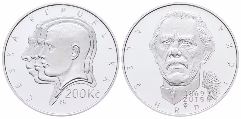 200 Kč 2019 - Aleš Hrdlička, PROOF