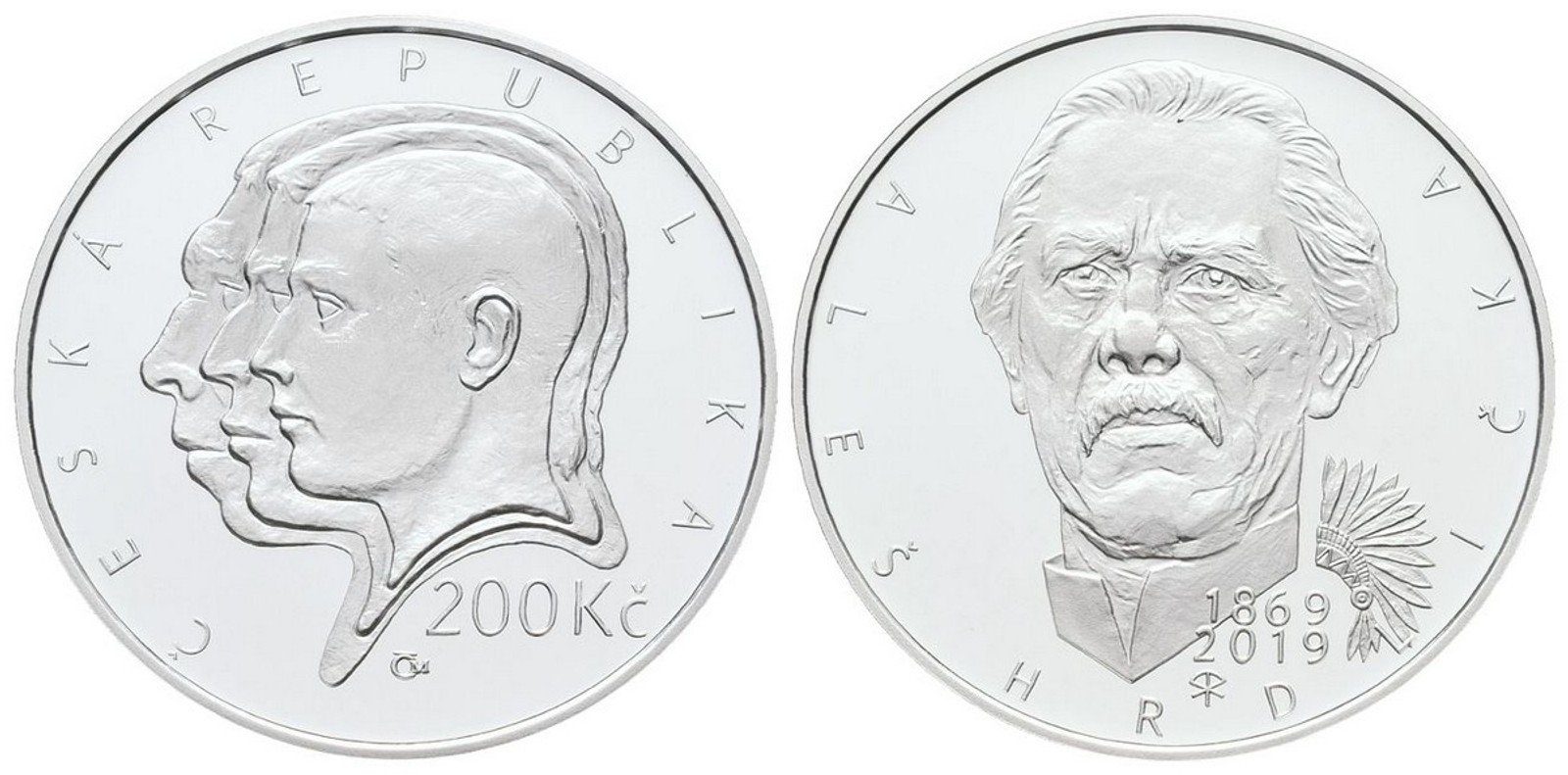 200 Kč 2019 - Aleš Hrdlička, PROOF