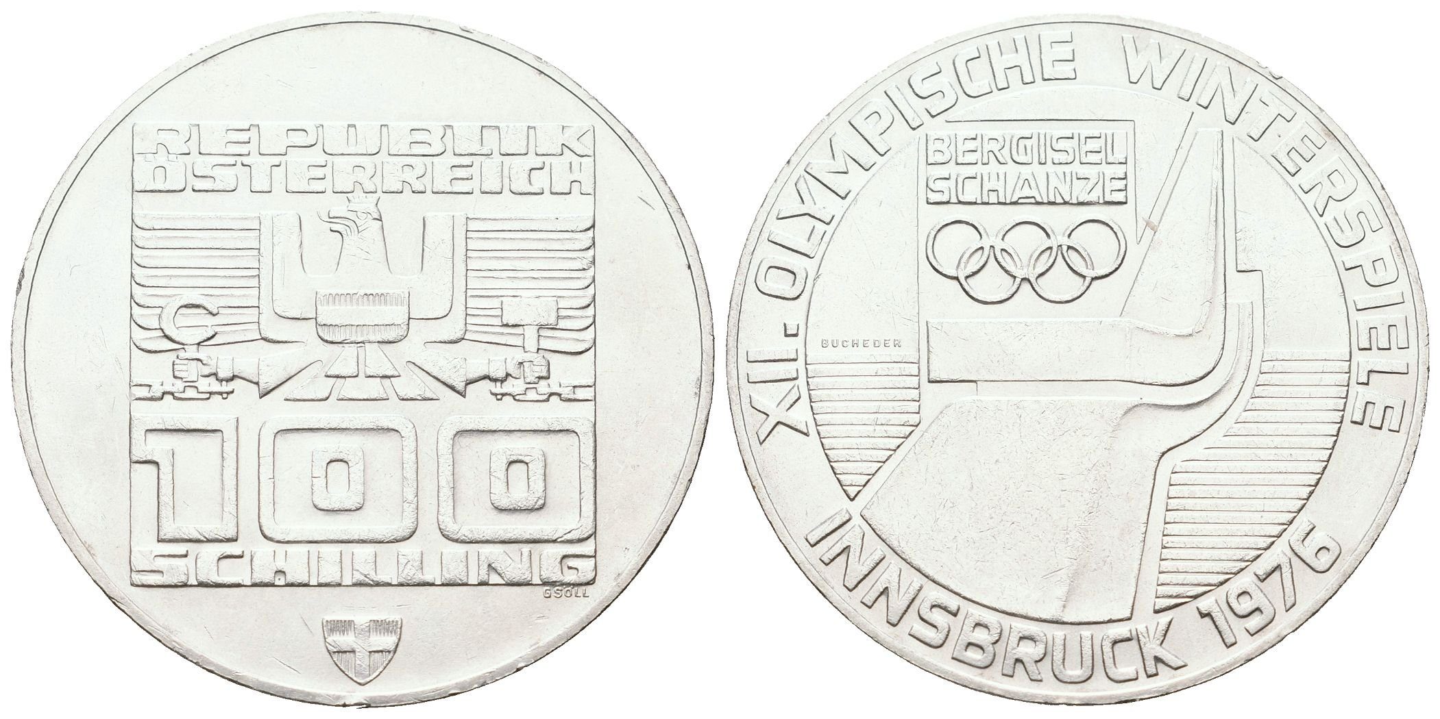 Rakousko, 100 Schilling 1976 - ZOH