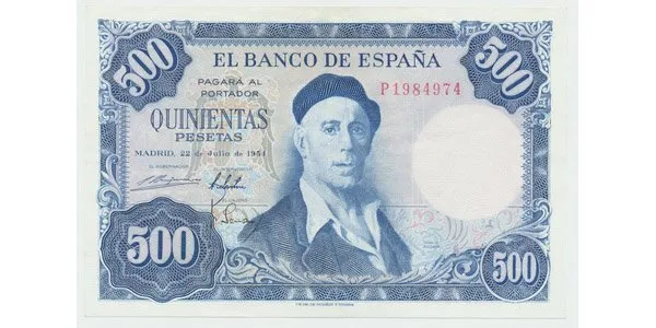 Španělsko, 500 Pesetas 1954, P.148