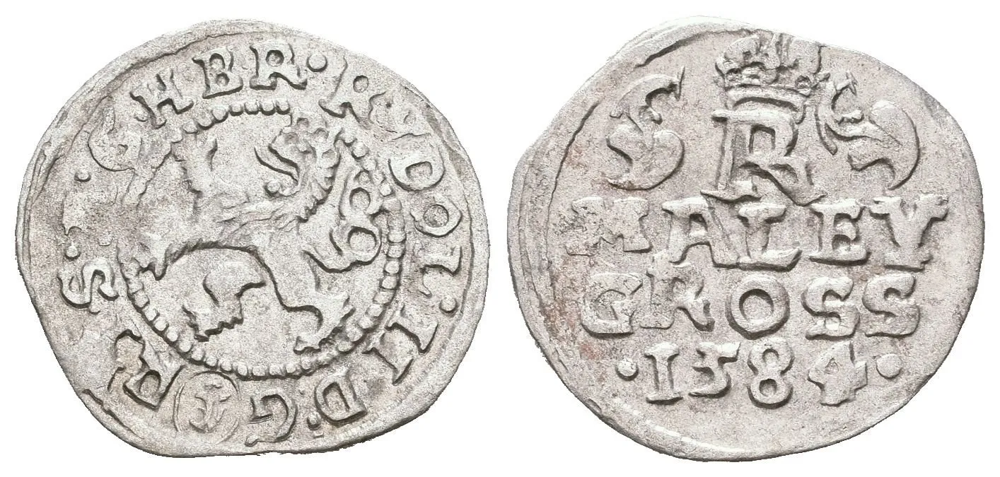 Malý groš 1584, České Budějovice-Mattighofer, HN.24a (opis 7a), pěkná zachovalost, patina — 1