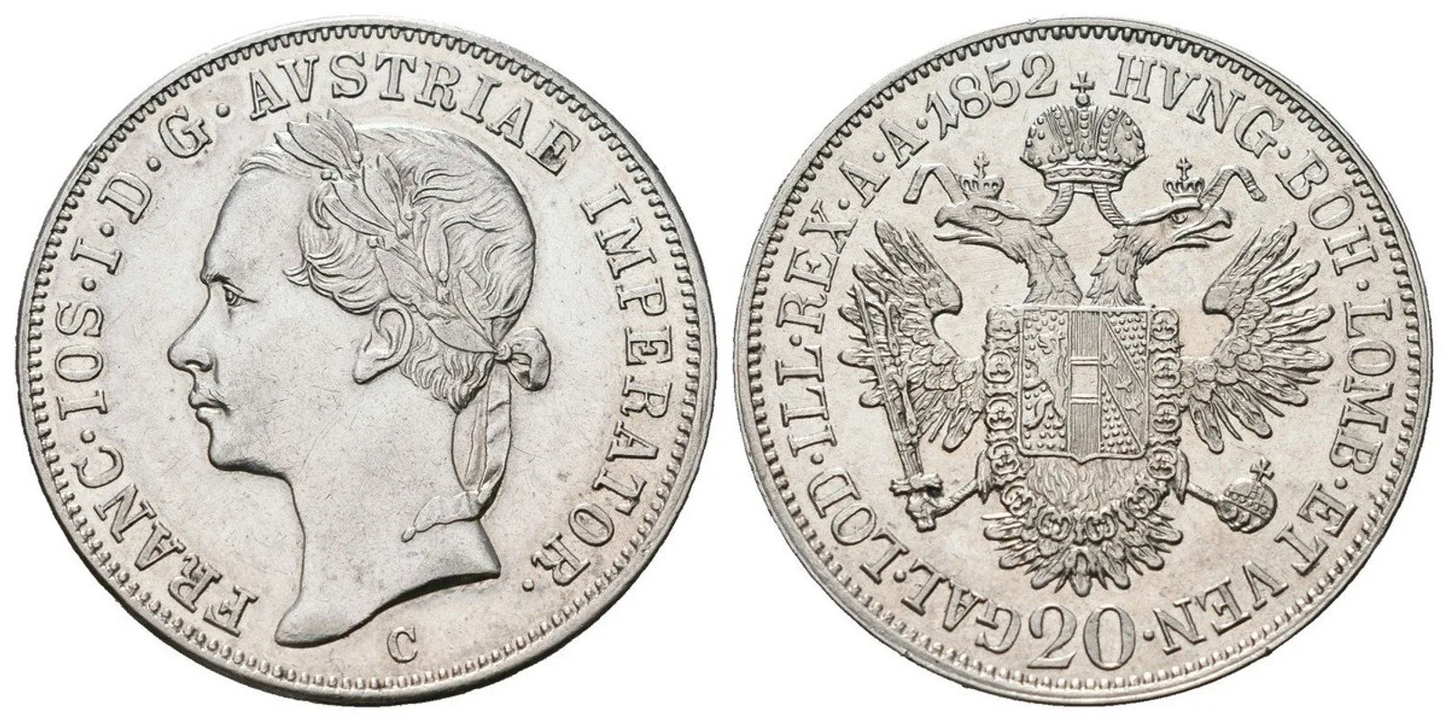 Konvenční měna, 1848 - 1857 — 1
