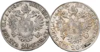 Ferdinand V., 20 Krejcar 1847 C a 1848 C, Praha, lot 2 ks - fotografie 2