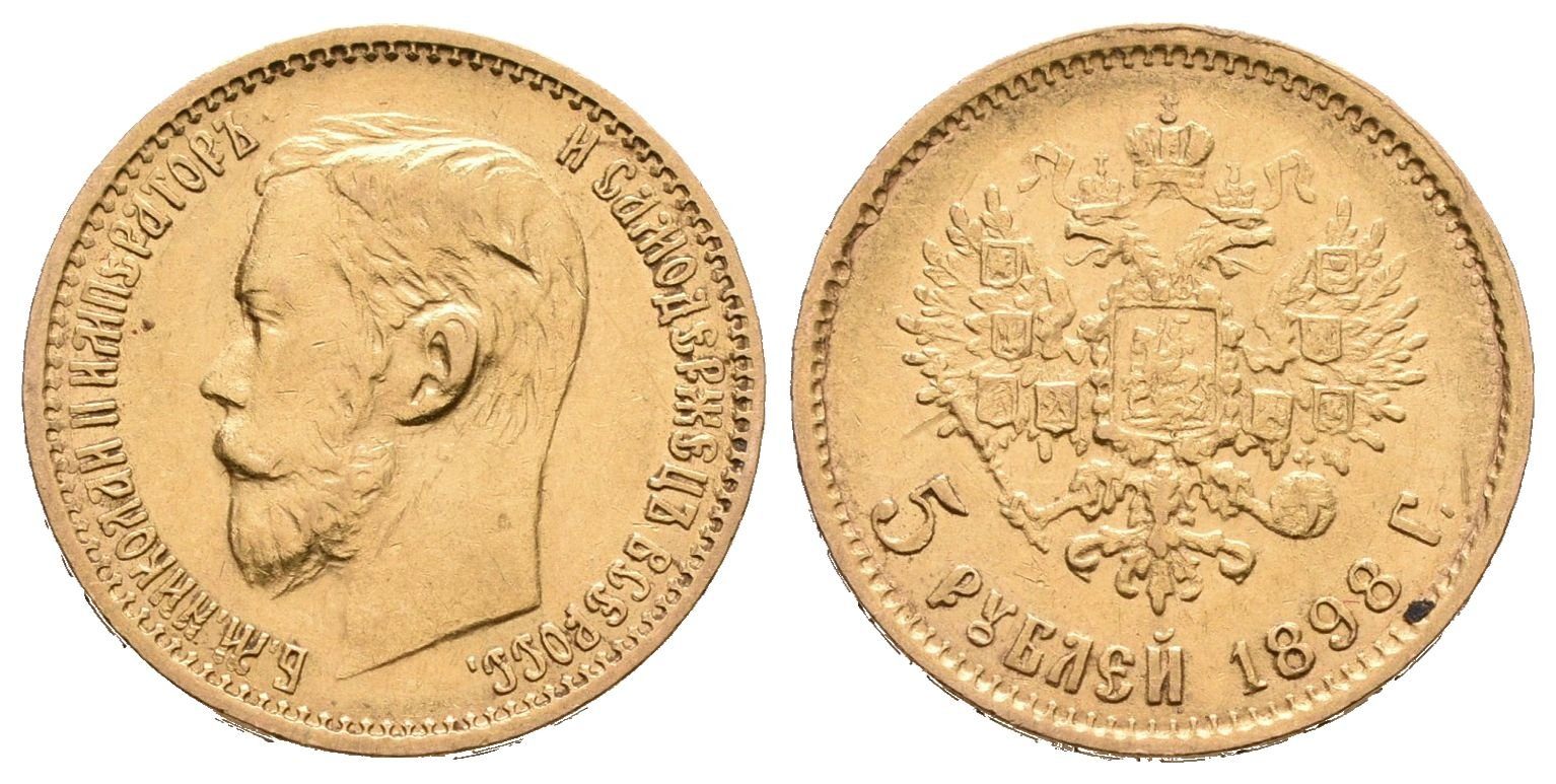 Rusko, 5 Rubl 1897 AG