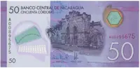 Nikaragua, 50 Cordobas 2014, plastová, P.211 - fotografie 2