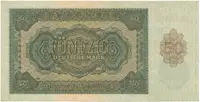 Německo - NDR, 50 DM 1948, tisk NDR (1952), 2 sériová písmena, Ros.345b - fotografie 2