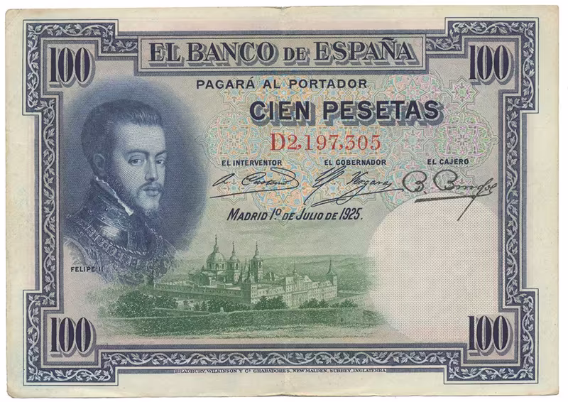 Španělsko, 100 Pesetas 1925, P.69c