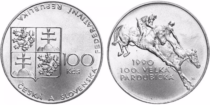 100 Kčs 1990 - Velká Pardubická