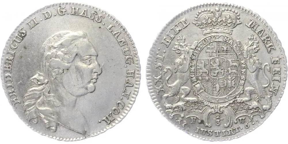 Hessen - Kassel, Friedrich II., 1760 - 1785 — 1