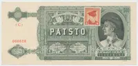 Československo, 500 Koruna 1941/1945, kolkovaná, perf. 2x SPECIMEN dole, Hej.64a.S3
