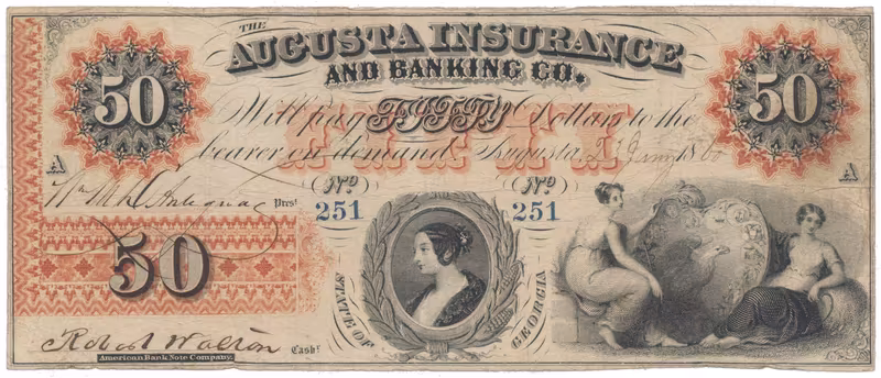 USA - Georgia, 50 Dollar 1860