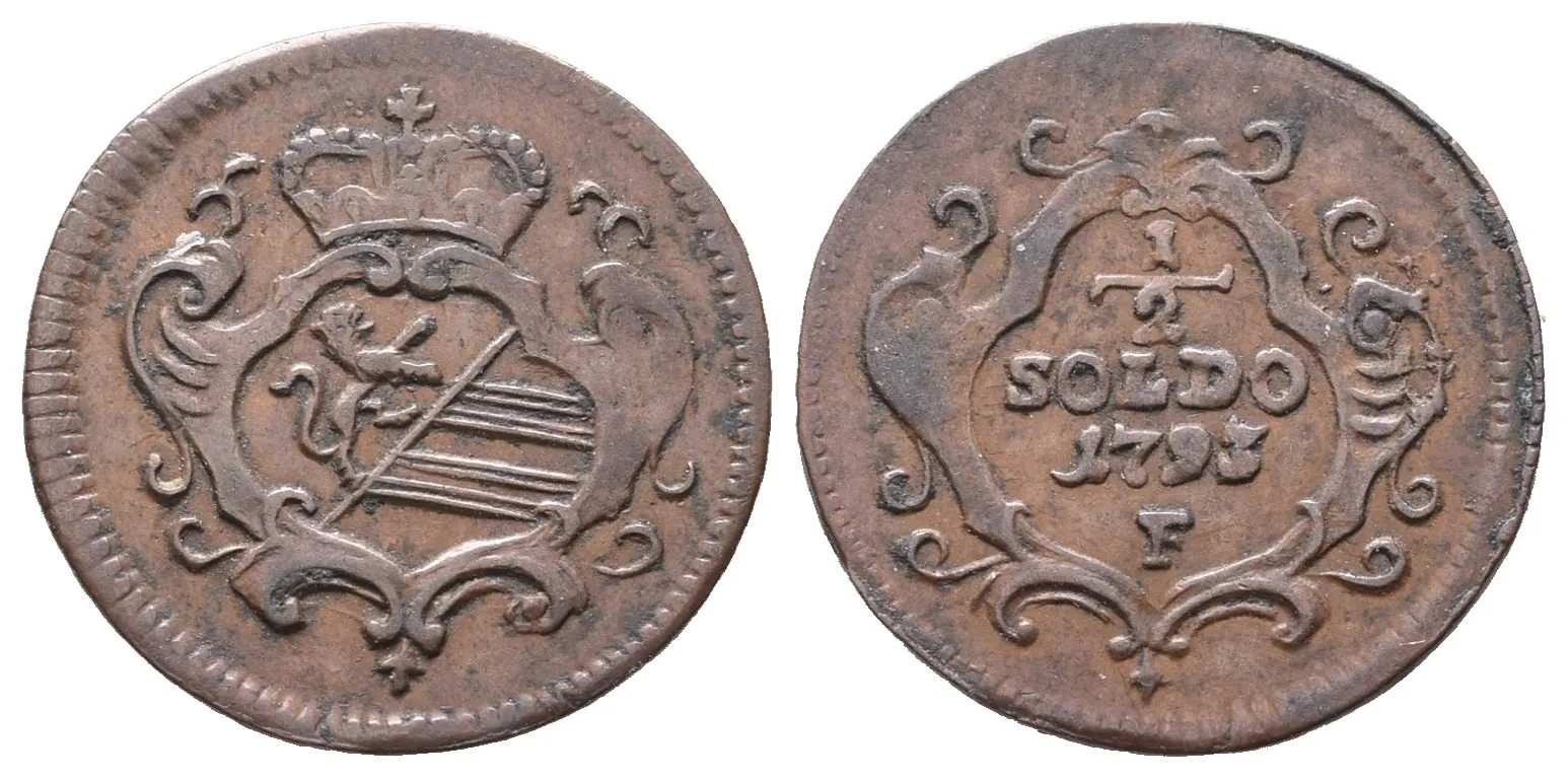 František II., 1/2 Krejcar 1793 F