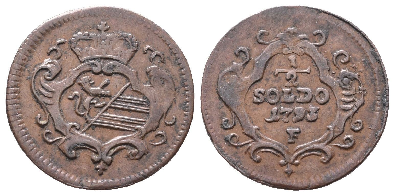 František II., 1/2 Krejcar 1793 F