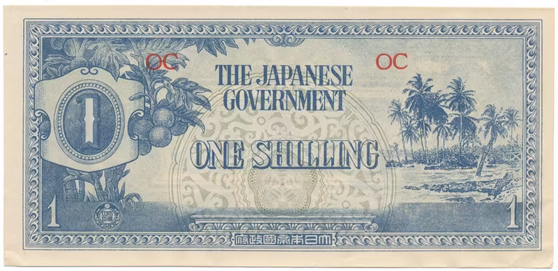 Oceánie, 1 Shilling (1942), P.2