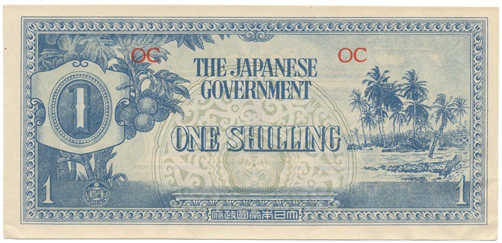 Oceánie, 1 Shilling (1942), P.2