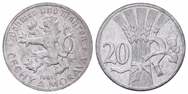 20 Haléř 1941, nádherná zachovalost
