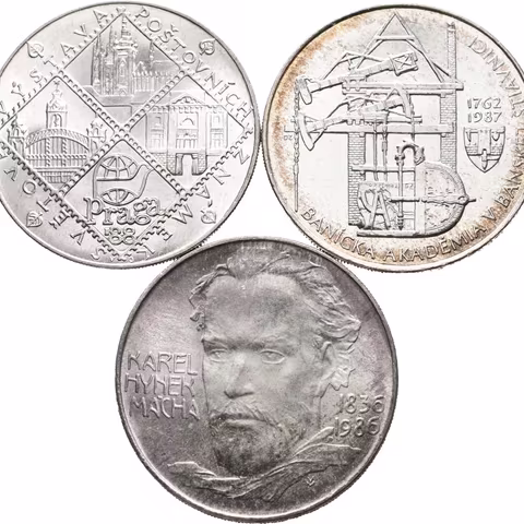 100 Kčs 1986 - Karel Hynek Mácha, Hornická akademie Banská Štiavnica a