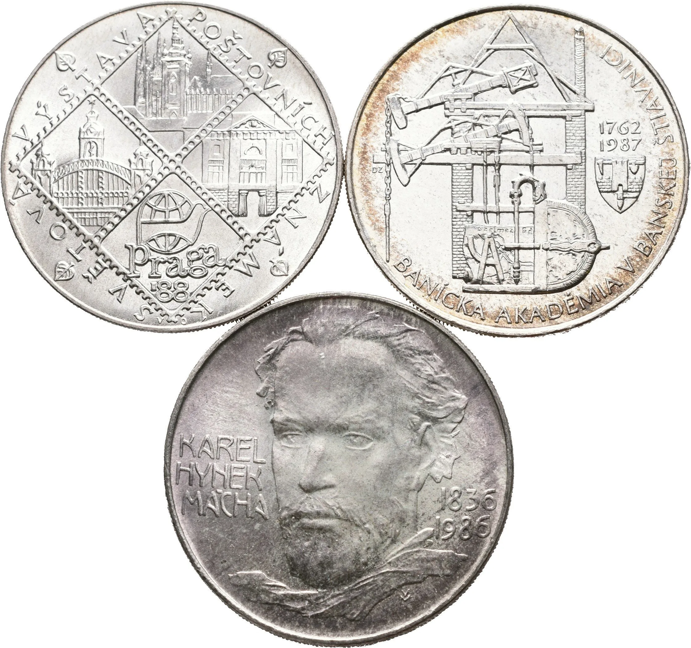 100 Kčs 1986 - Karel Hynek Mácha, Hornická akademie Banská Štiavnica a — 1
