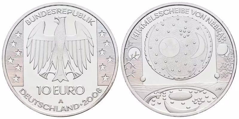 SRN, 10 Euro 2008 A - Disk z Nebry