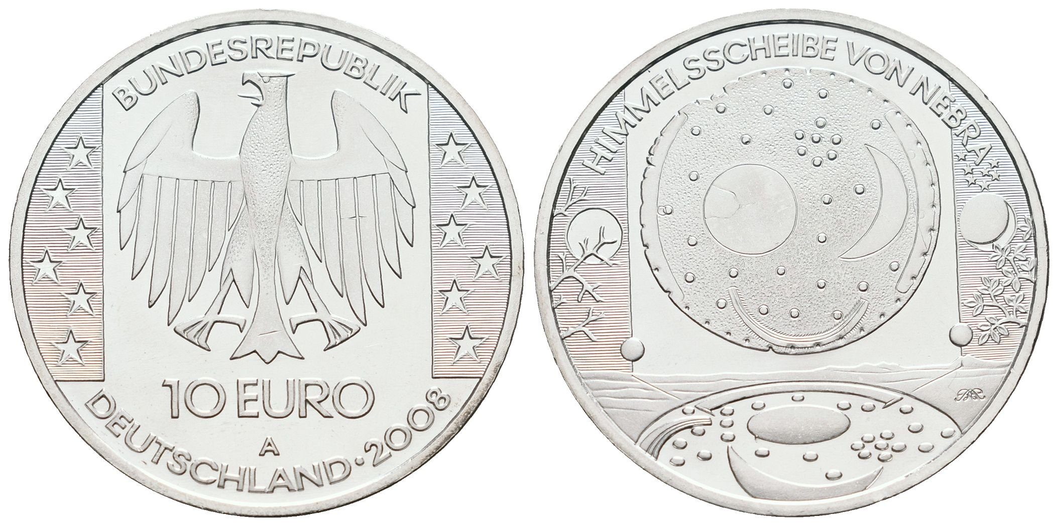 SRN, 10 Euro 2008 A - Disk z Nebry