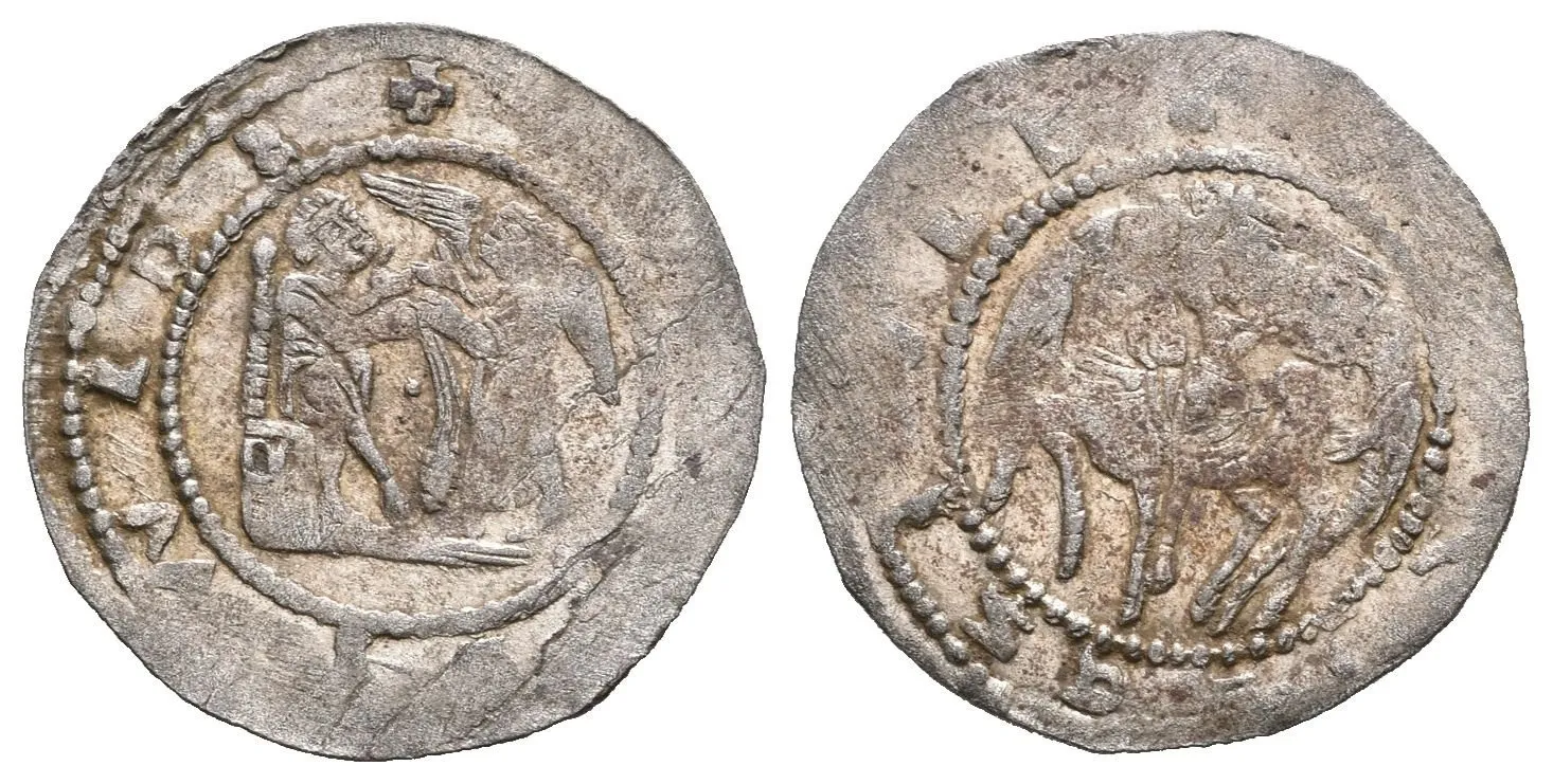 Denár, Cach 559, pěkná zachovalost, částečně nedor. opisy, patina (0,68 g) — 1