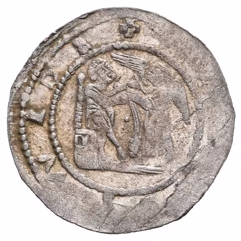 Denár, Cach 559, pěkná zachovalost, částečně nedor. opisy, patina (0,68 g)