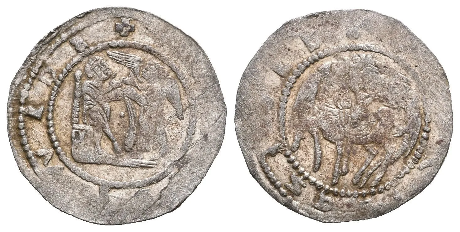 Denár, Cach 559, pěkná zachovalost, částečně nedor. opisy, patina (0,68 g) — 1