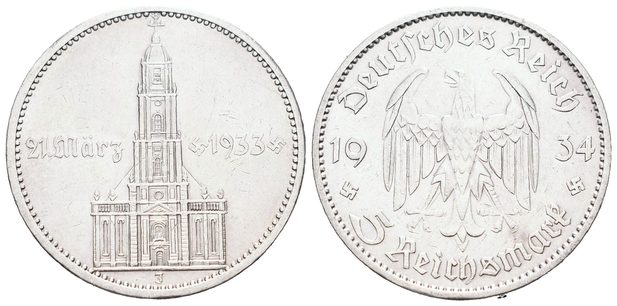 III. říše, 5 Marka 1934 J