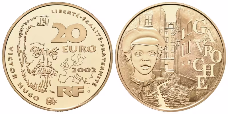Francie, 20 Euro 2002 - Bídníci