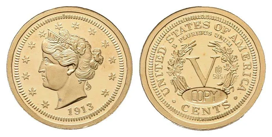 USA, replika 5 Cents 1913