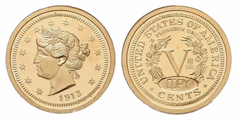 USA, replika 5 Cents 1913