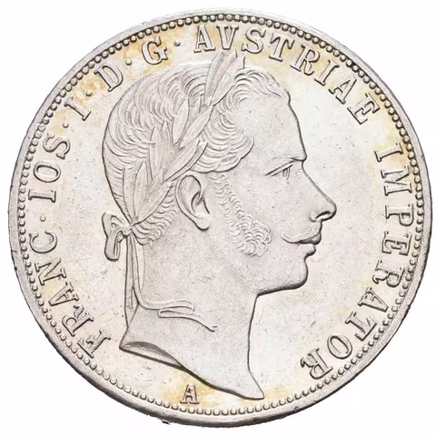 Zlatník 1860 A, bez tečky za REX, krásná zachovalost, lesk, patina,
