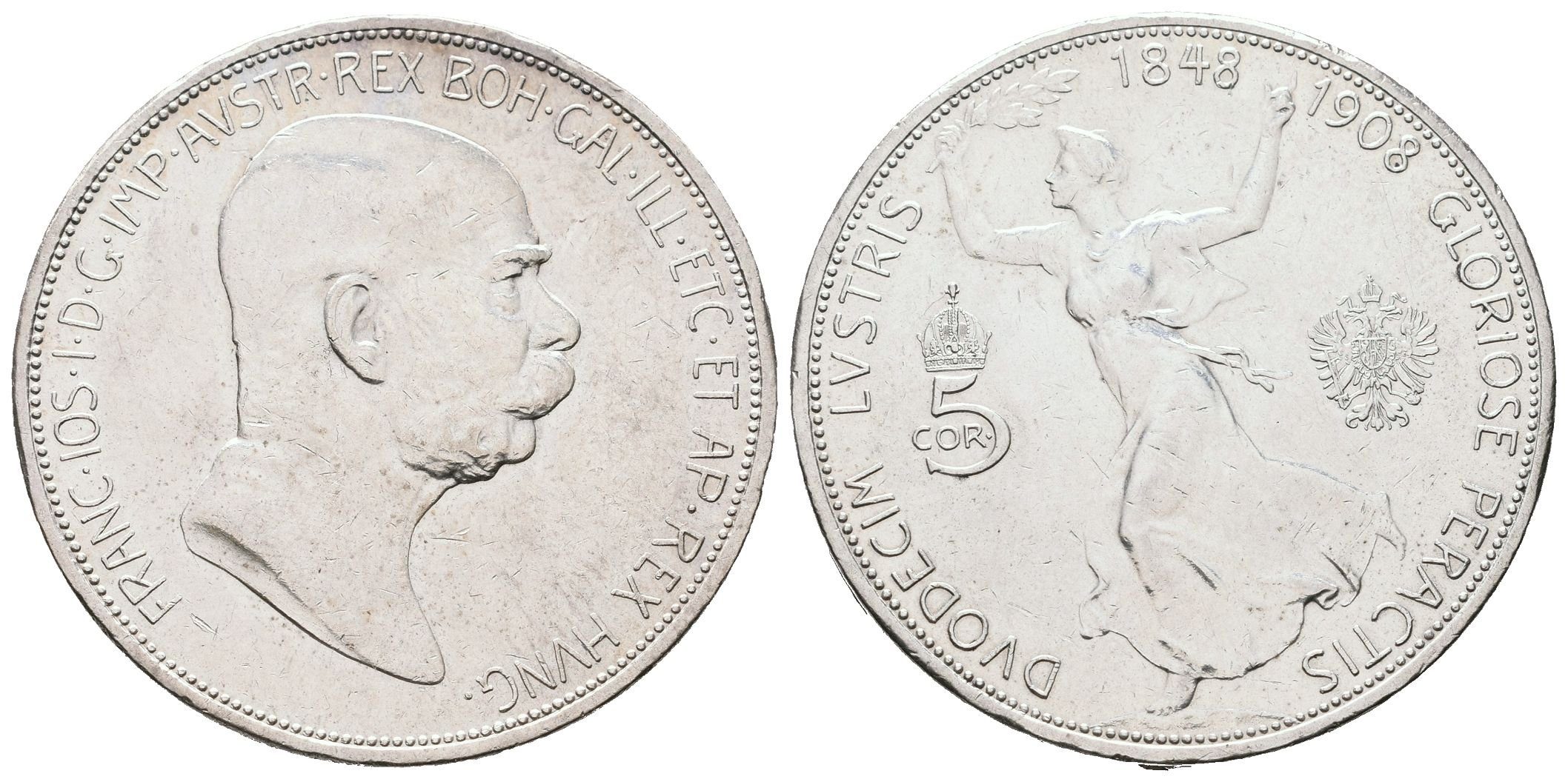 5 Koruna 1908 - jubilejní