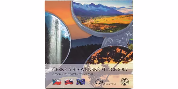 Ročníková sada mincí 2007 - České a slovenské mince