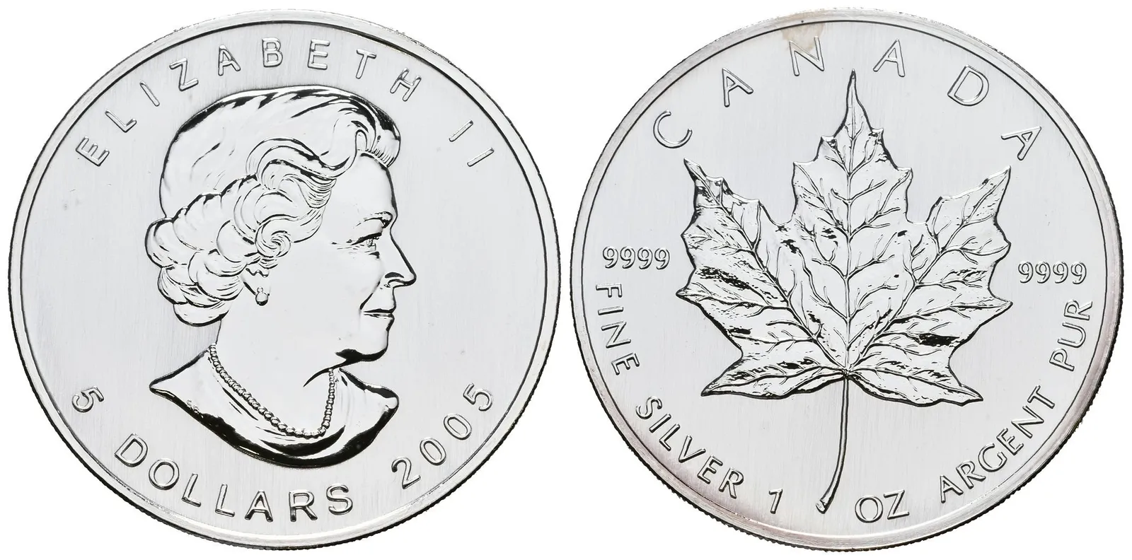Kanada, 5 Dollars 2005 - Maple Leaf