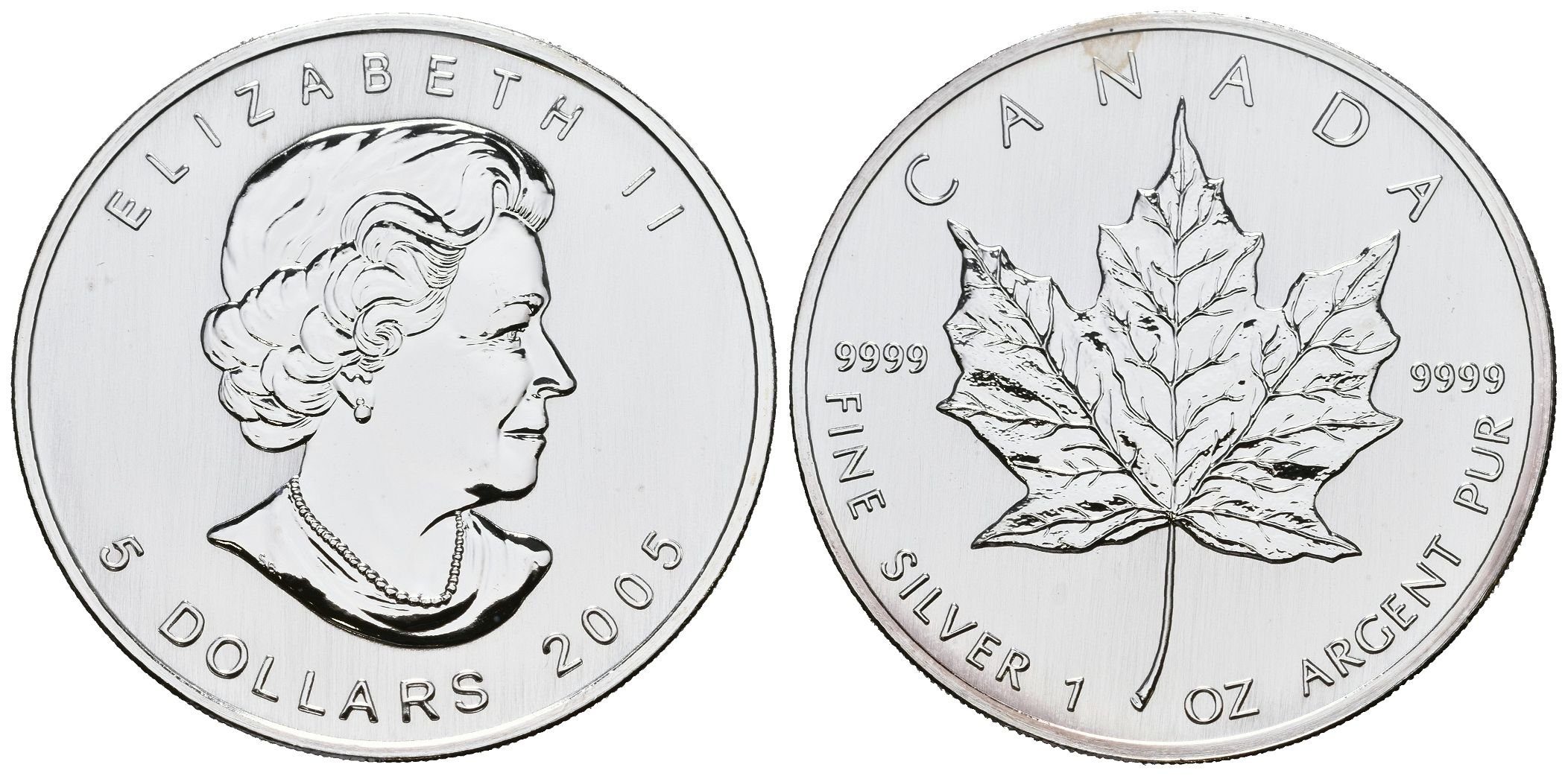 Kanada, 5 Dollars 2005 - Maple Leaf