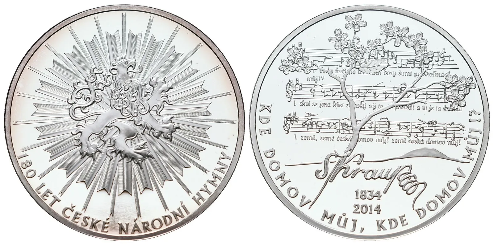 AR Medaile 2014 - 180 let české národní hymny
