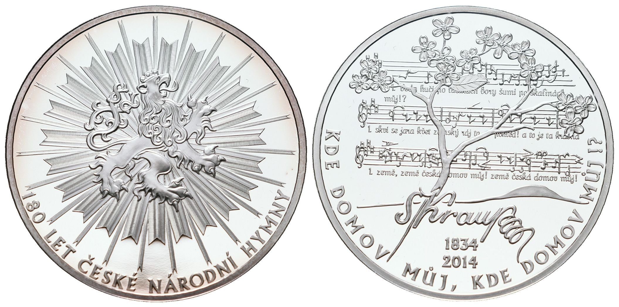 AR Medaile 2014 - 180 let české národní hymny