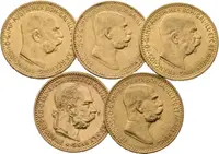 10 Koruna 1905, 1909, 1910, 1911