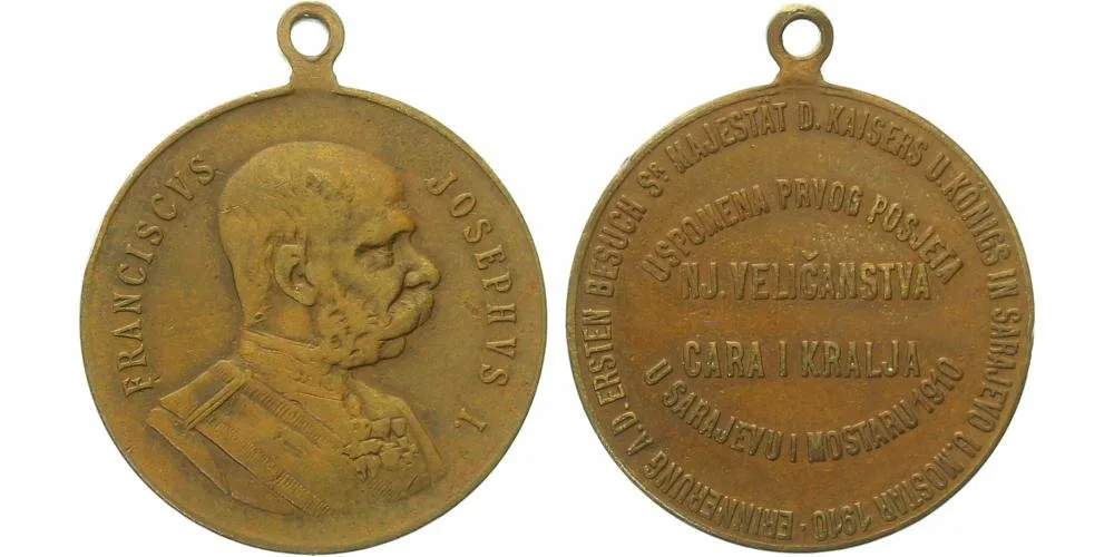 František Josef I., medaile na návštěvu a přítomnost císaře — 1