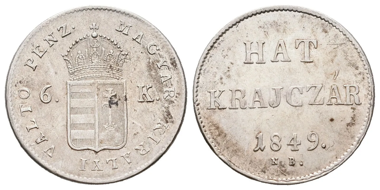 Revoluce, 6 Krejcar 1849 NB