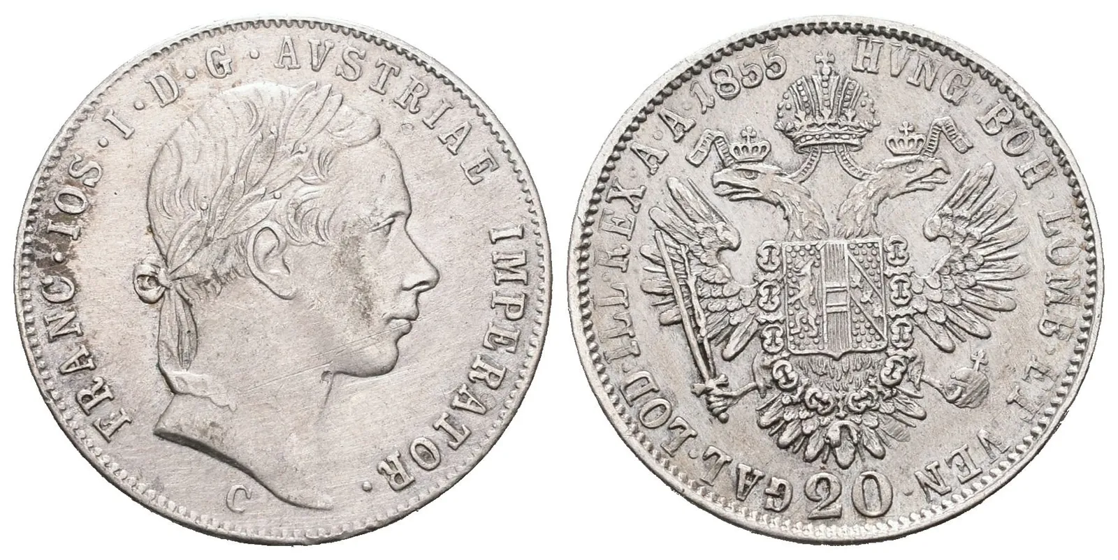 20 Krejcar 1855 C
