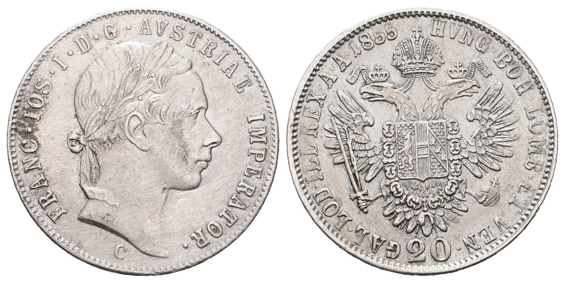 20 Krejcar 1855 C