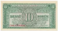 Československo, 10 Koruna 1950, série Aa - Zh (třípísmenková CHb), Hej.86b