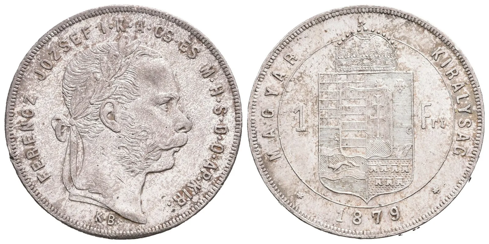 Zlatník 1879 KB, pěkná zachovalost, patina, zbytky lesku, — 1