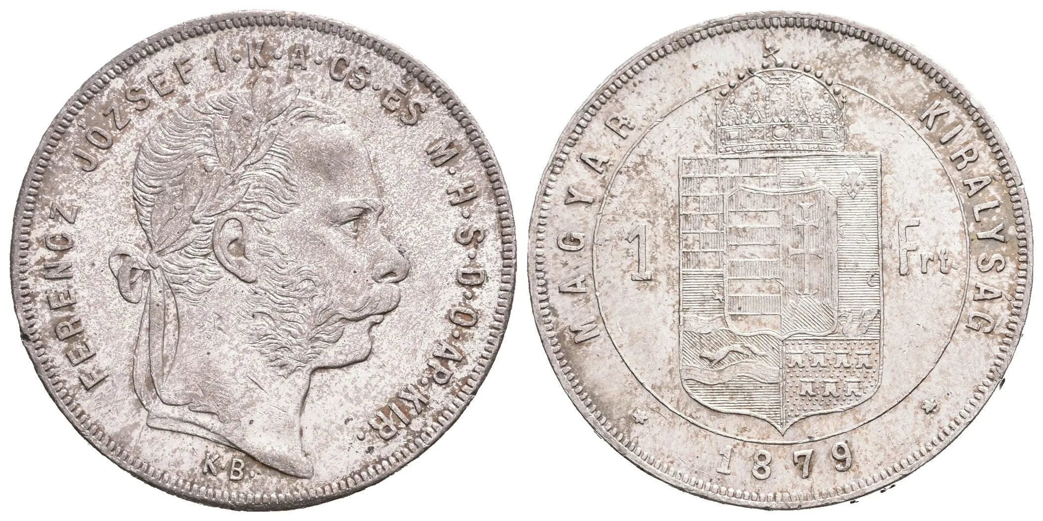 Zlatník 1879 KB, pěkná zachovalost, patina, zbytky lesku, — 1