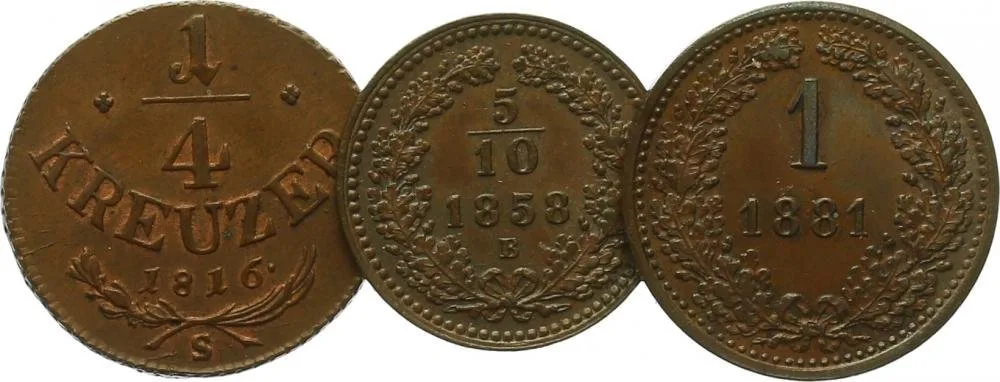 Rakouská a spolková měna, 1857 - 1892 — 1