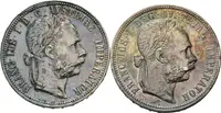 Zlatník 1883, 1888, patina, rysky a hrany_2 ks — 1